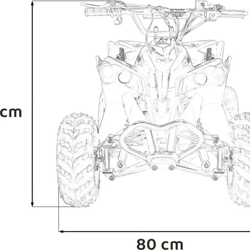 Дитячий акумуляторний квадроцикл RENEGADE HIPERFECT 110CC Червоний