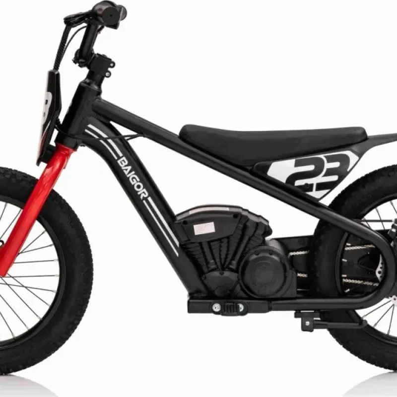 Дитячий акумуляторний мотоцикл BAIGOR 23 PRO чорний