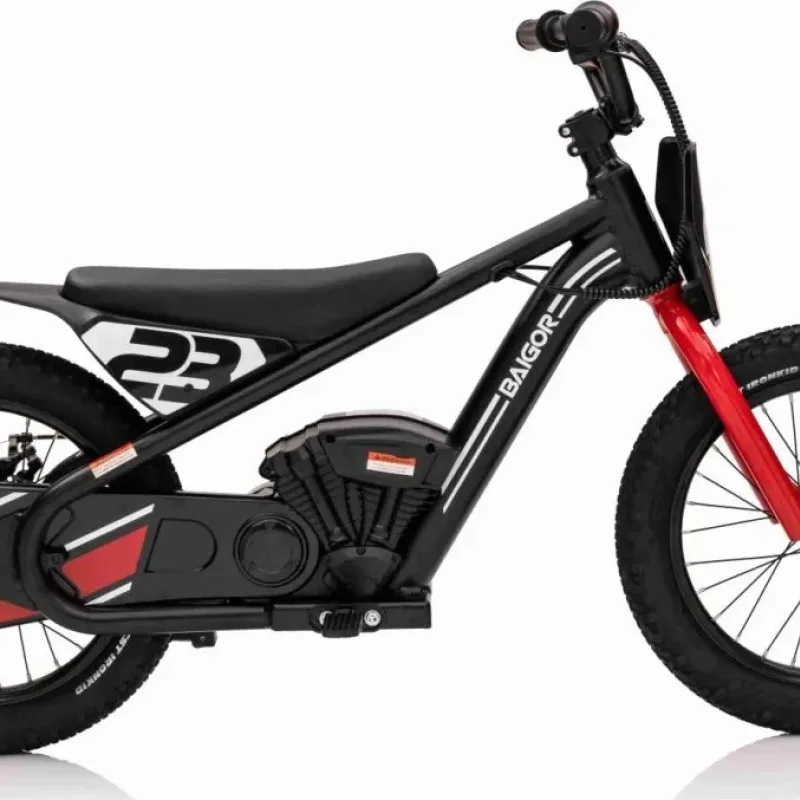Дитячий акумуляторний мотоцикл BAIGOR 23 PRO чорний