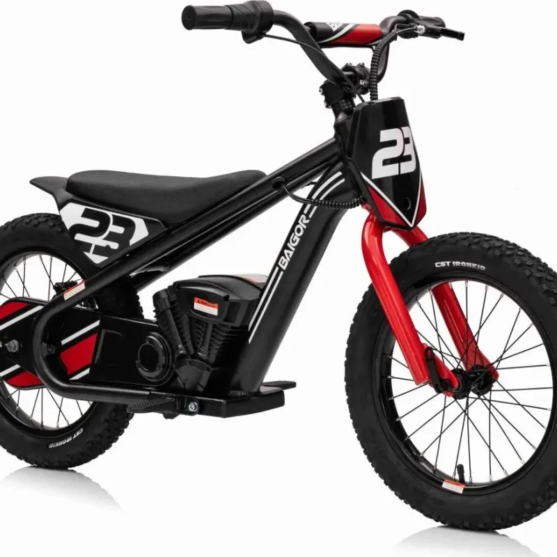 Дитячий акумуляторний мотоцикл BAIGOR 23 PRO чорний