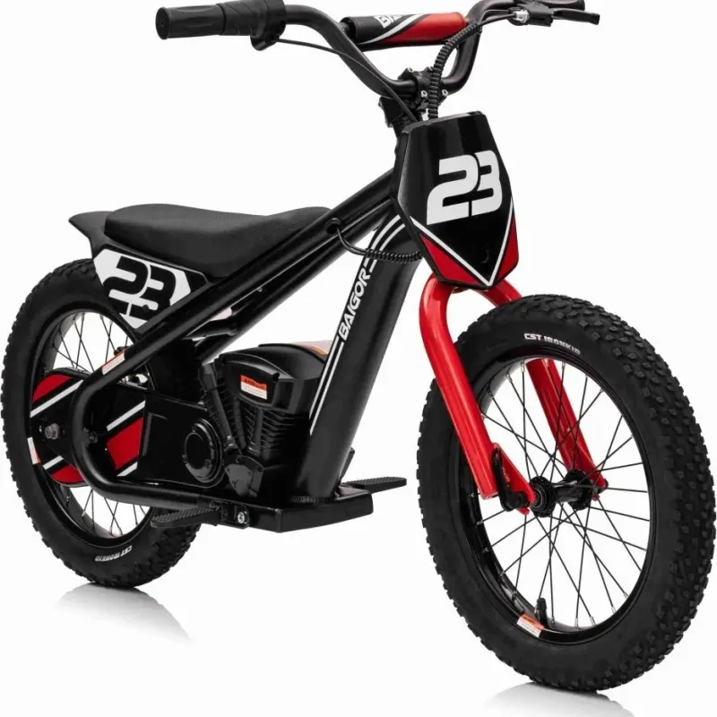 Дитячий акумуляторний мотоцикл BAIGOR 23 PRO чорний