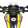 Дитячий акумуляторний мотоцикл BMW F850 GS Жовтий + Опорні колеса + Аудіо LED + Free Start + EVA