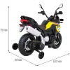 Дитячий акумуляторний мотоцикл BMW F850 GS Жовтий + Опорні колеса + Аудіо LED + Free Start + EVA