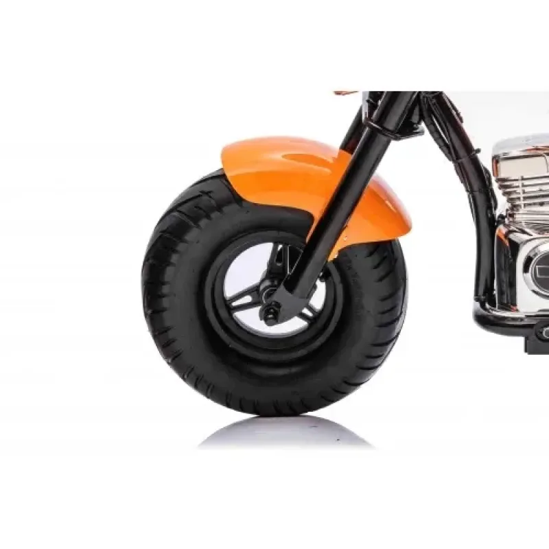 Дитячий акумуляторний мотоцикл Chopper Warrior Помаранчевий