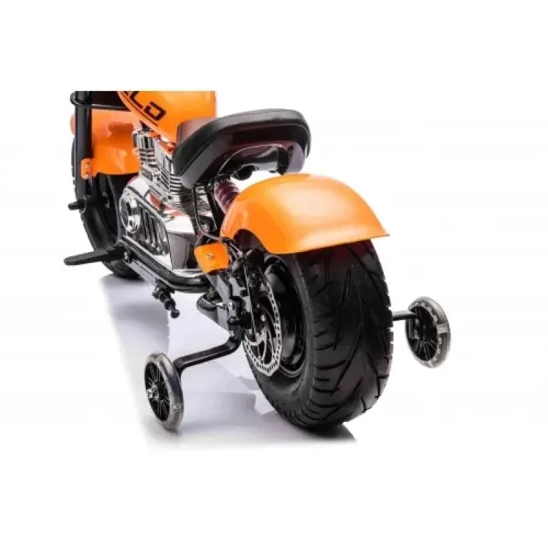 Дитячий акумуляторний мотоцикл Chopper Warrior Помаранчевий