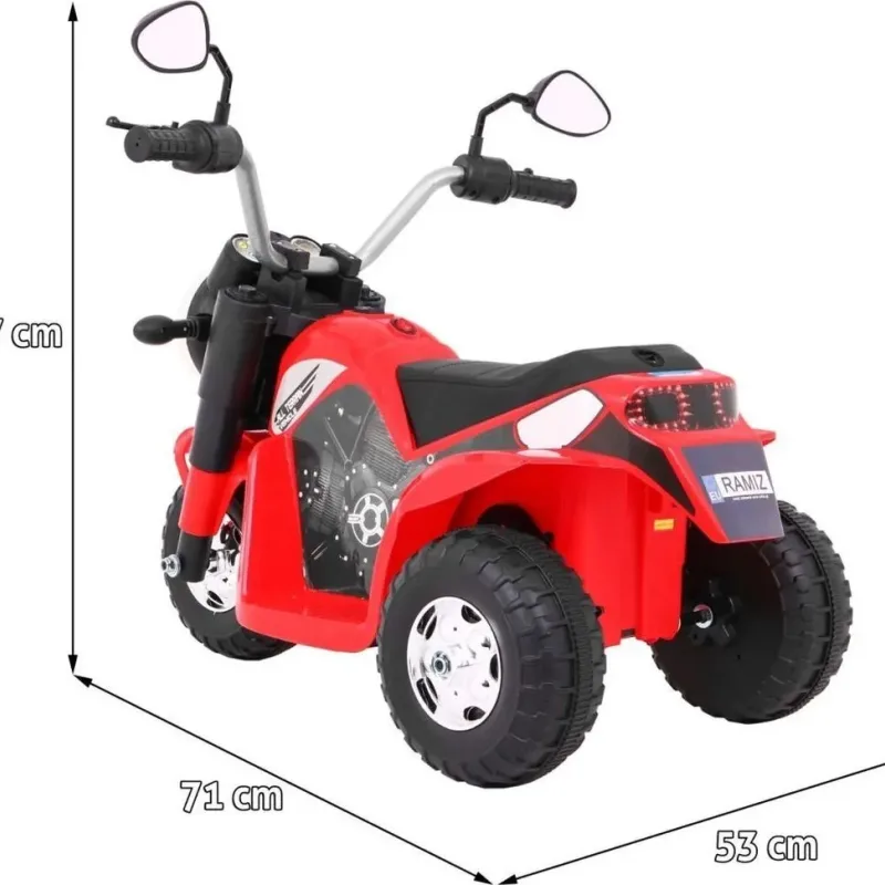 Дитячий акумуляторний мотоцикл RAMIZ MiniBike червоний