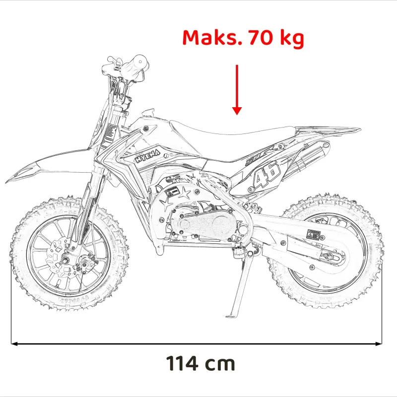 Дитячий акумуляторний мотоцикл RENEGADE 50R Зелений