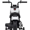 Дитячий акумуляторний мотоцикл Чоппер FASTER Білий + FM Радіо + Аудіо панель + LED