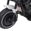 Дитячий акумуляторний мотоцикл Чоппер FASTER Білий + FM Радіо + Аудіо панель + LED