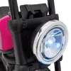 Дитячий акумуляторний мотоцикл Чоппер FASTER Рожевий + FM радіо + Аудіо панель + LED