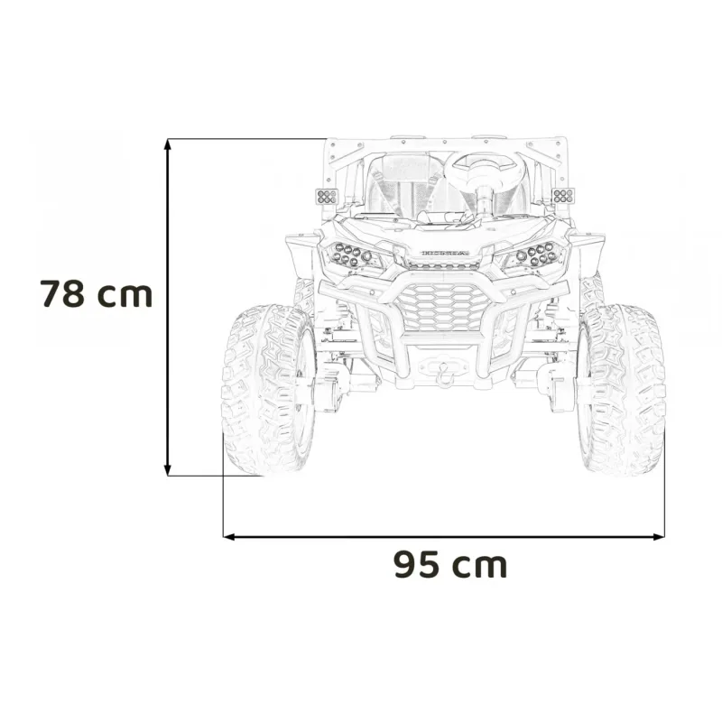 Дитячий акумуляторний позашляховик HONDA 4x4 Зелений