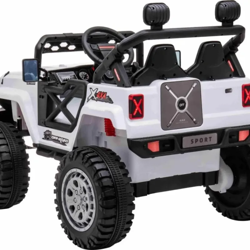 Дитячий акумуляторний позашляховик OFF ROAD Білий