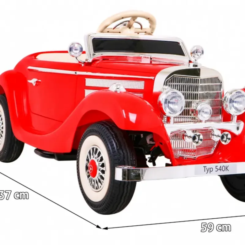 Дитячий акумулятрний автомобіль Mercedes Benz Retro 540A Червоний