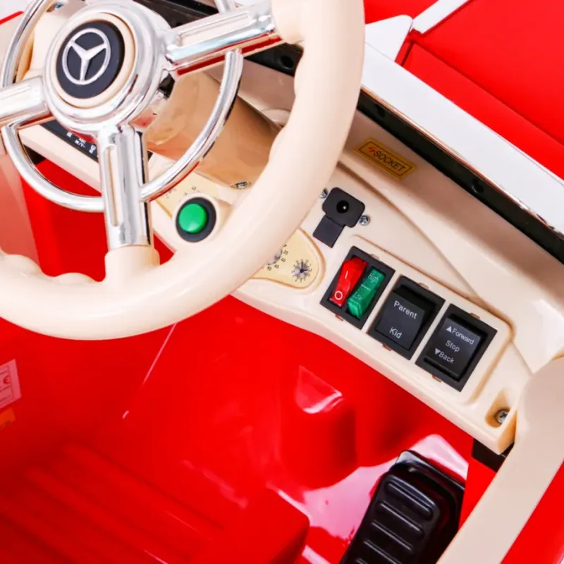 Дитячий акумулятрний автомобіль Mercedes Benz Retro 540A Червоний Дитячий акумулятрний автомобіль Mercedes Benz Retro 540A Червоний