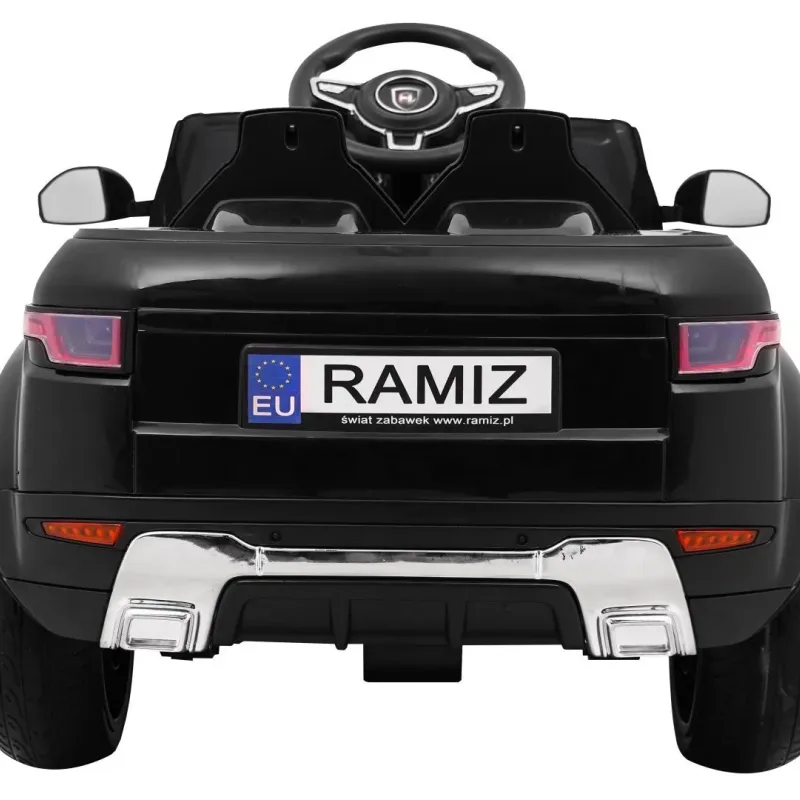 Дитячий електромобіль Rapid Racer Black + Пульт + Вільний старт + EVA + MP3 LED