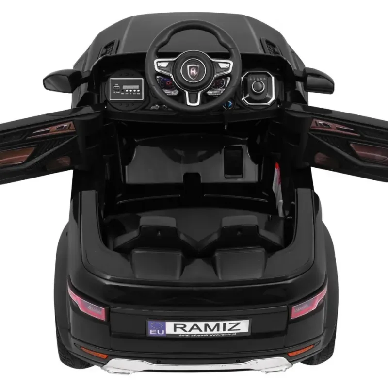 Дитячий електромобіль Rapid Racer Black + Пульт + Вільний старт + EVA + MP3 LED