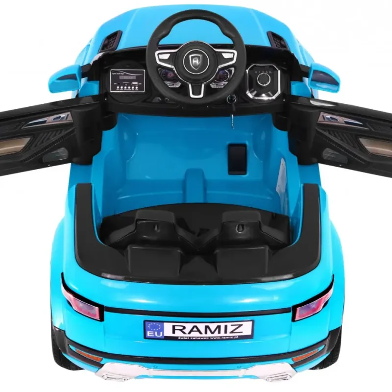 Дитячий електромобіль Rapid Racer Blue + Пульт + Вільний старт + EVA + MP3 LED Дитячий електромобіль Rapid Racer Blue + Пульт + Вільний старт + EVA + MP3 LED