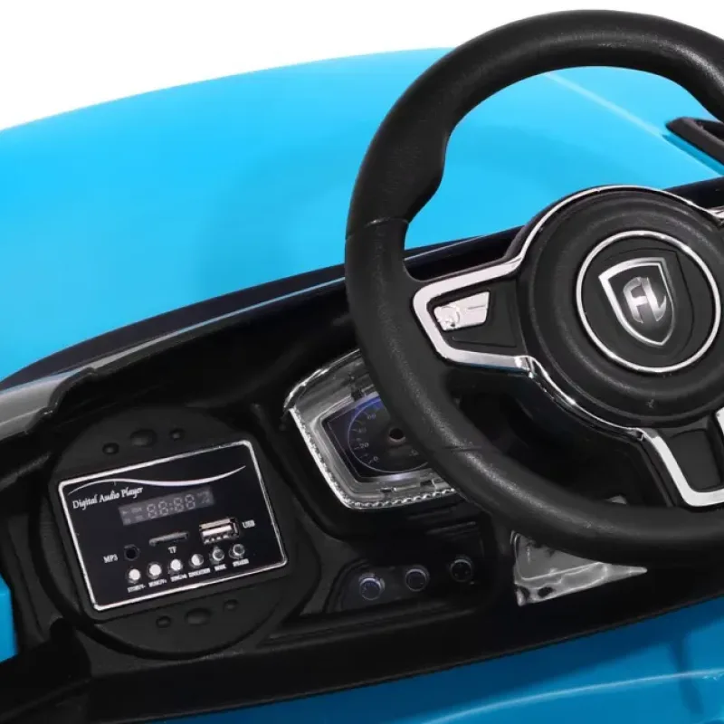 Дитячий електромобіль Rapid Racer Blue + Пульт + Вільний старт + EVA + MP3 LED Дитячий електромобіль Rapid Racer Blue + Пульт + Вільний старт + EVA + MP3 LED