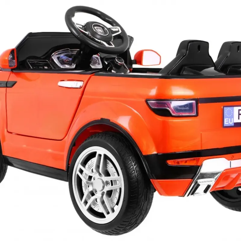 Дитячий електромобіль Rapid Racer Помаранчевий + Пульт + Вільний старт + EVA + MP3 LED