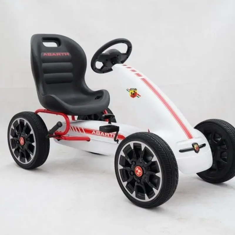Дитячий педальний картинг ABARTH Білий