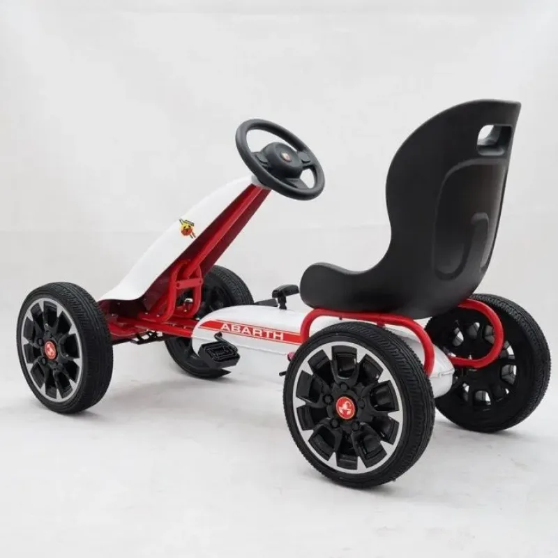 Дитячий педальний картинг ABARTH Білий Дитячий педальний картинг ABARTH Білий