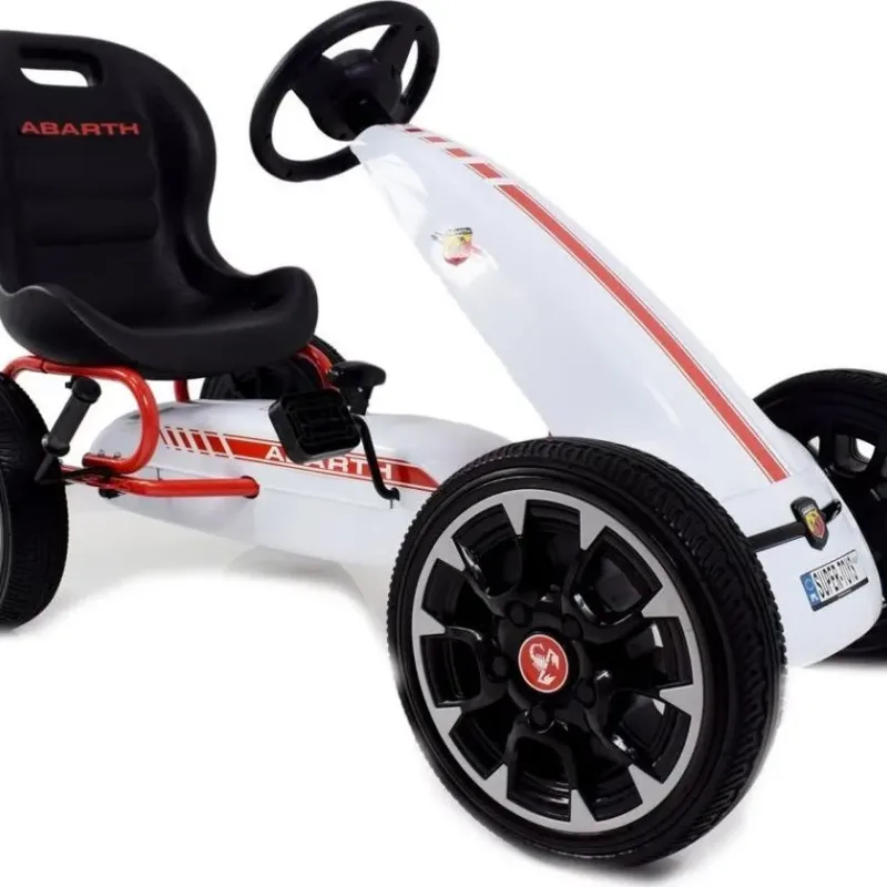 Дитячий педальний картинг ABARTH Білий Дитячий педальний картинг ABARTH Білий