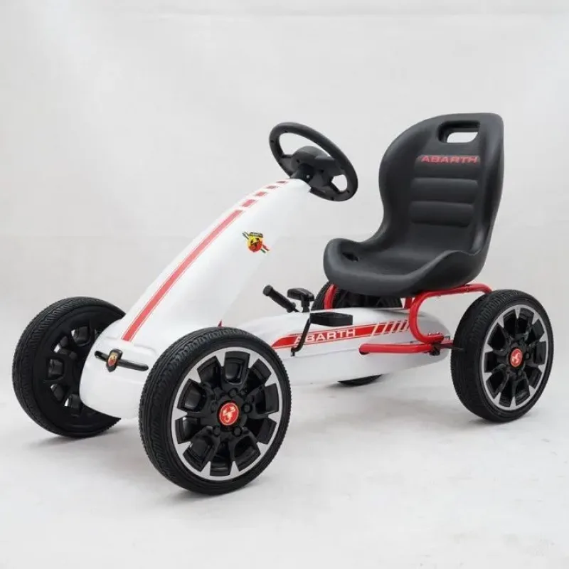 Дитячий педальний картинг ABARTH Білий Дитячий педальний картинг ABARTH Білий