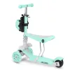 Дитячий самокат триколісний Ricokids Buggy м'ятний