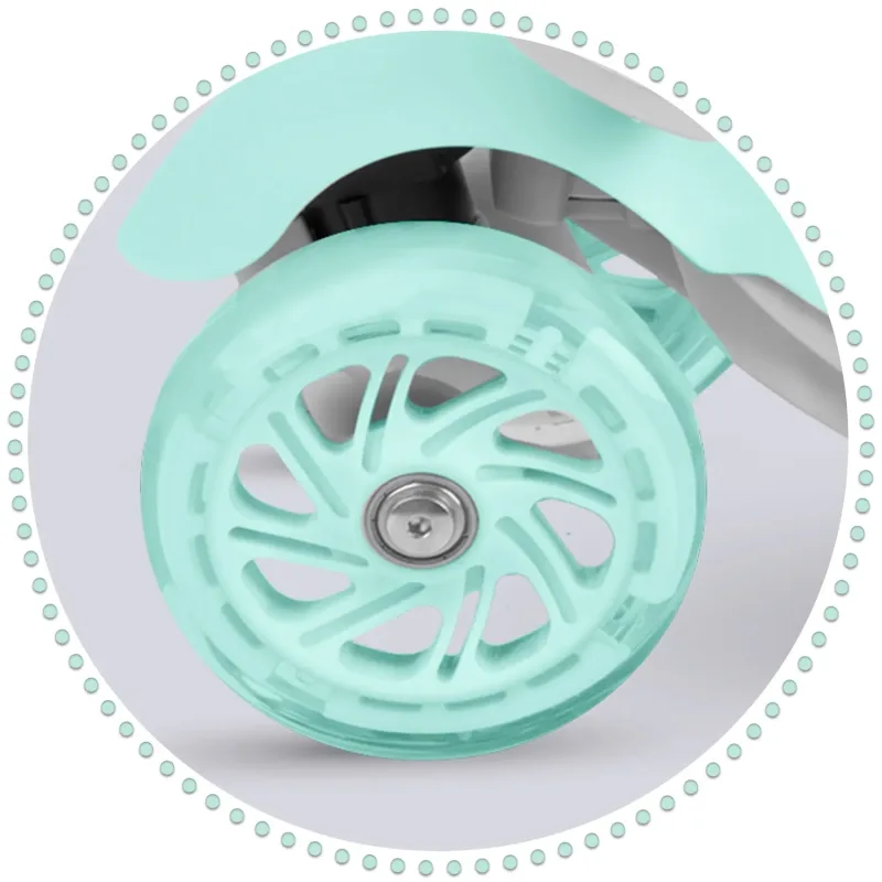 Дитячий самокат триколісний Ricokids Buggy м'ятний