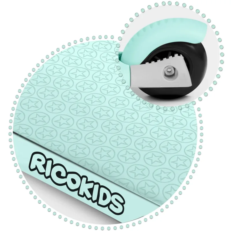 Дитячий самокат триколісний Ricokids Buggy м'ятний
