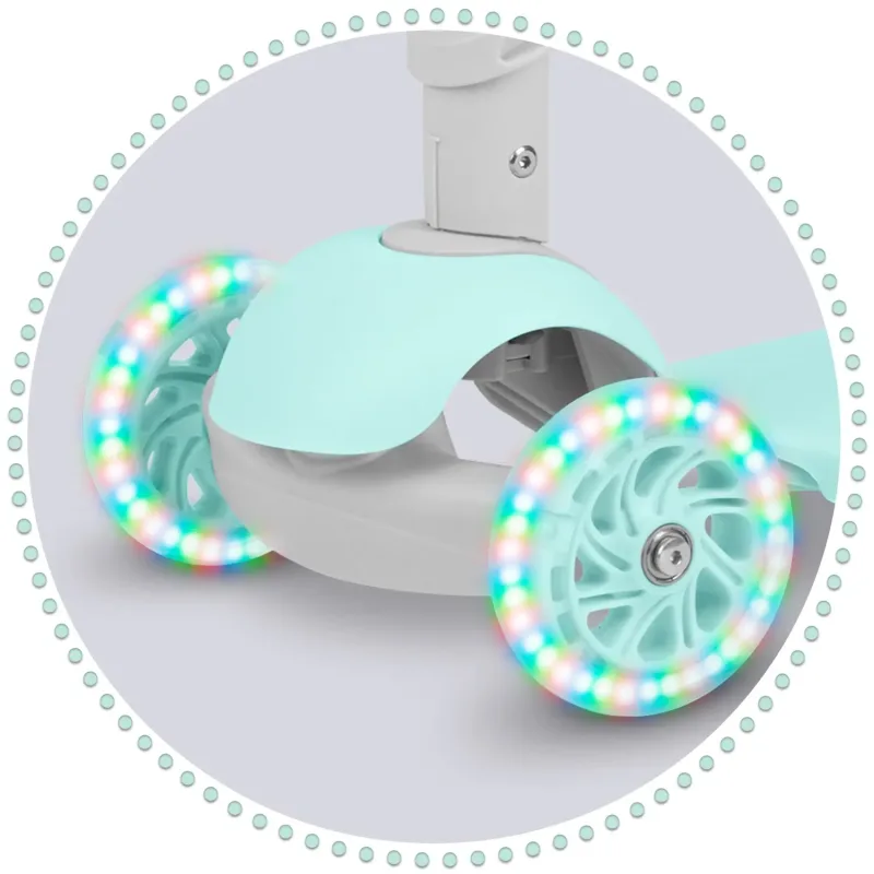 Дитячий самокат триколісний Ricokids Buggy м'ятний