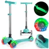Дитячий самокат триколісний Ricokids Glow бірюзовий
