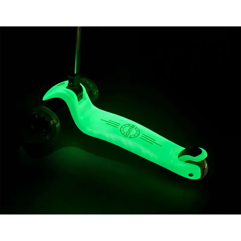 Дитячий самокат триколісний Ricokids Glow бірюзовий