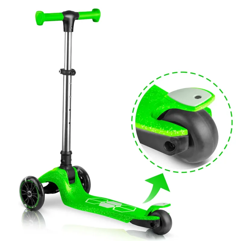 Дитячий самокат триколісний Ricokids Jelly зелений