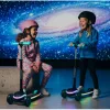 Дитячий самокат триколісний Ricokids Leddi чорно-бірюзовий Дитячий самокат триколісний Ricokids Leddi чорно-бірюзовий