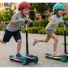 Дитячий самокат триколісний Ricokids Leddi чорно-бірюзовий Дитячий самокат триколісний Ricokids Leddi чорно-бірюзовий