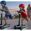 Дитячий самокат триколісний Ricokids Leddi чорно-бірюзовий Дитячий самокат триколісний Ricokids Leddi чорно-бірюзовий