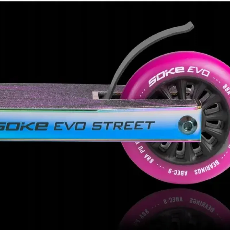 Самокат трюковий SOKE EVO чорно-фіолетовий Самокат трюковий SOKE EVO чорно-фіолетовий