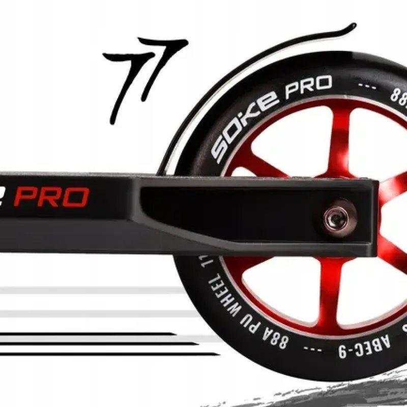 Самокат трюковий SOKE PRO червоний
