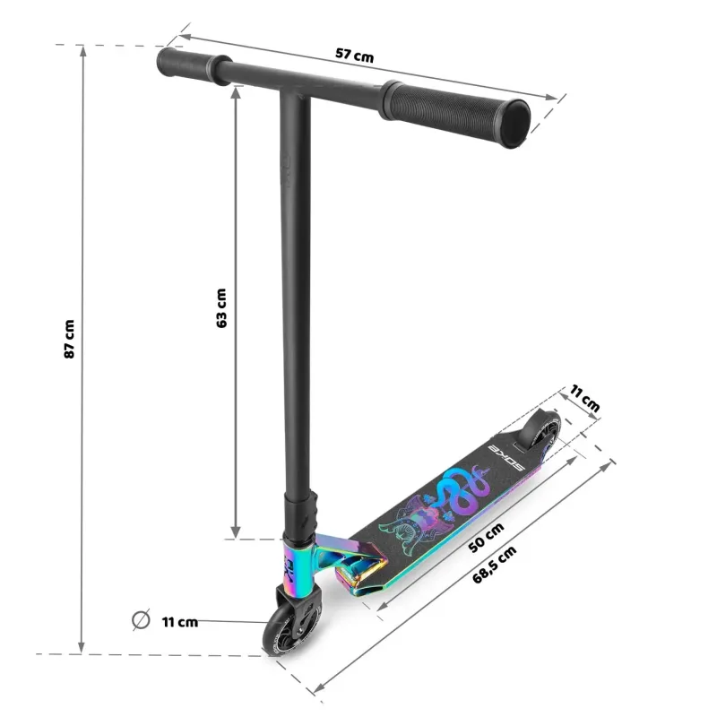 Самокат трюковий SOKE XTR Street Rainbow чорний Самокат трюковий SOKE XTR Street Rainbow чорний