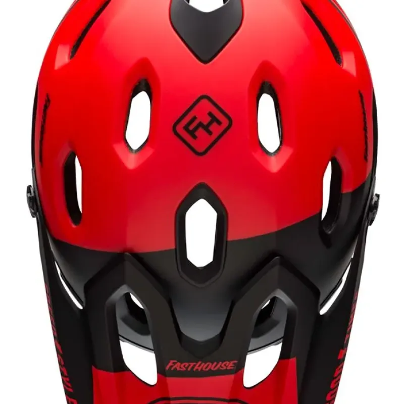 Шолом BELL SUPER DH MIPS SPHERICAL FastHouse full face розмір L 58-62 см, червоно-чорний