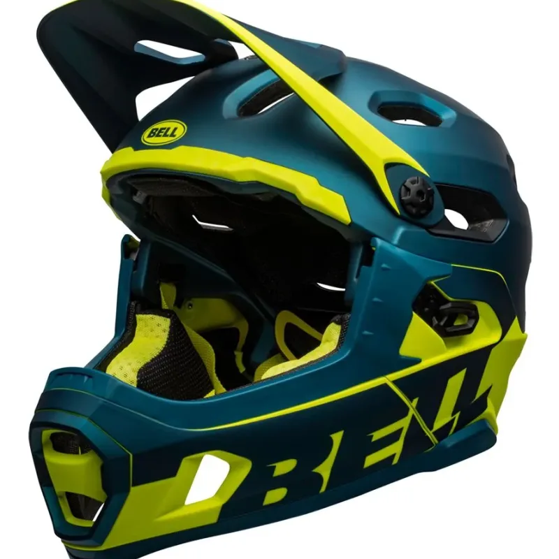 Шолом BELL SUPER DH MPS SPHERICAL full face розмір M 55-59 см, синьо-жовтий