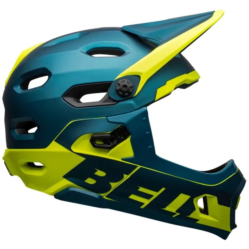 Шолом BELL SUPER DH MPS SPHERICAL full face розмір M 55-59 см, синьо-жовтий