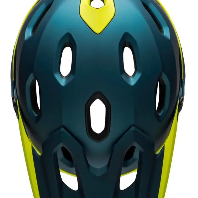 Шолом BELL SUPER DH MPS SPHERICAL full face розмір M 55-59 см, синьо-жовтий