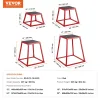 Пліометричний бокс VEVOR 30,5 - 45,8 - 60,9 - 76,2 см, червоний Пліометричний бокс VEVOR 30,5 - 45,8 - 60,9 - 76,2 см, червоний