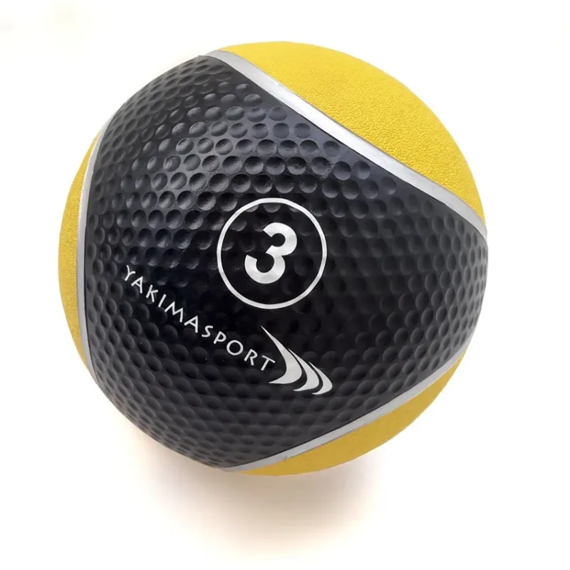 Медичний м'яч YakimaSport 3 кг, чорно-жовтий