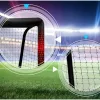 Ворота футбольні Neo‑Sport Dots NS‑473 300 х 200 х 120 см, чорно-червоні