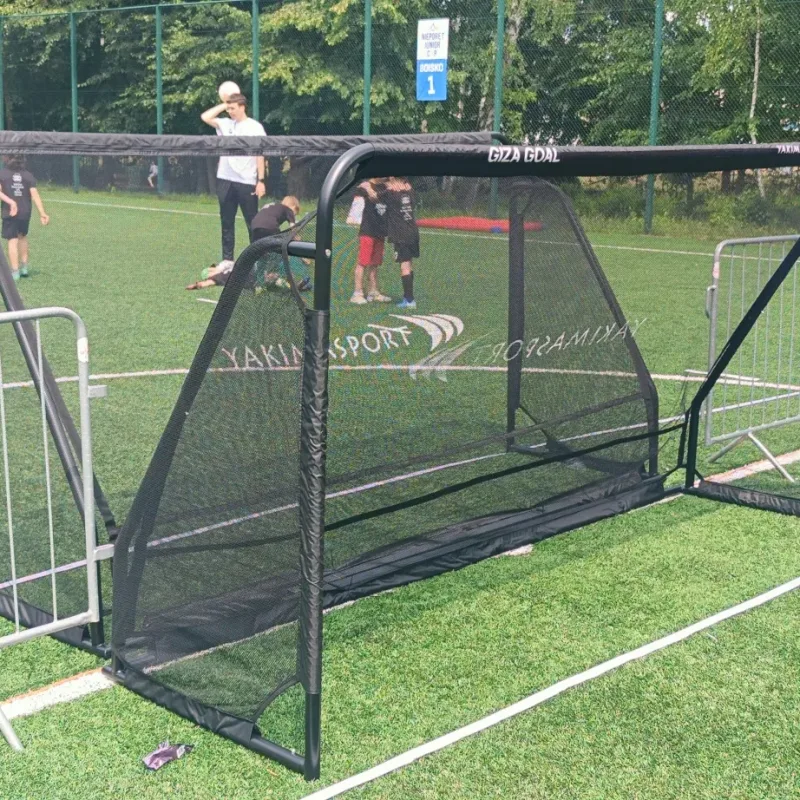 Ворота футбольні Yakimasport GIZA ŻAK 300 х 155 см, чорні