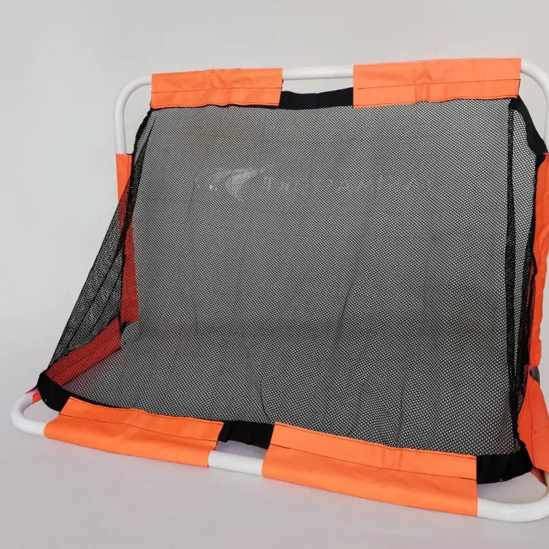 Ворота футбольні Yakimasport Mini 120 x 80 x 60 см, помаранчево-чорні