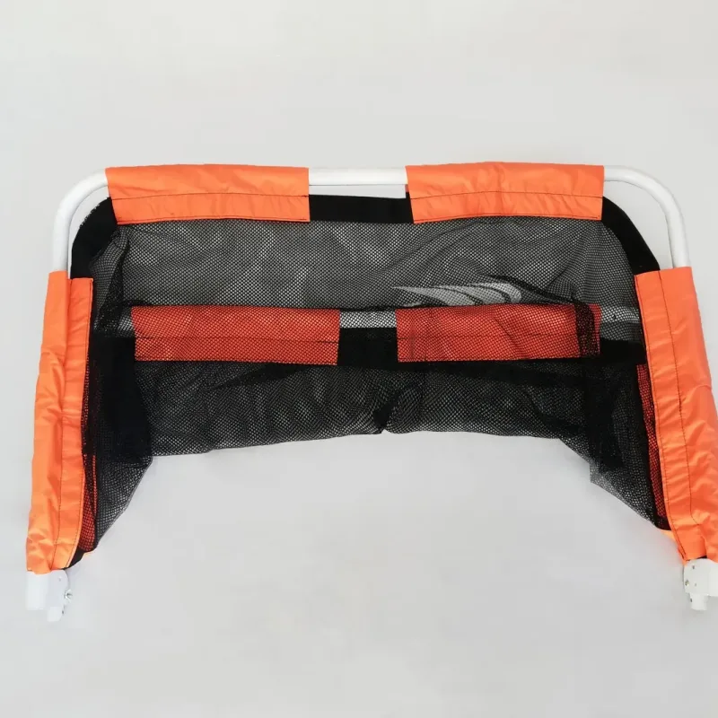 Ворота футбольні Yakimasport Mini 120 x 80 x 60 см, помаранчево-чорні